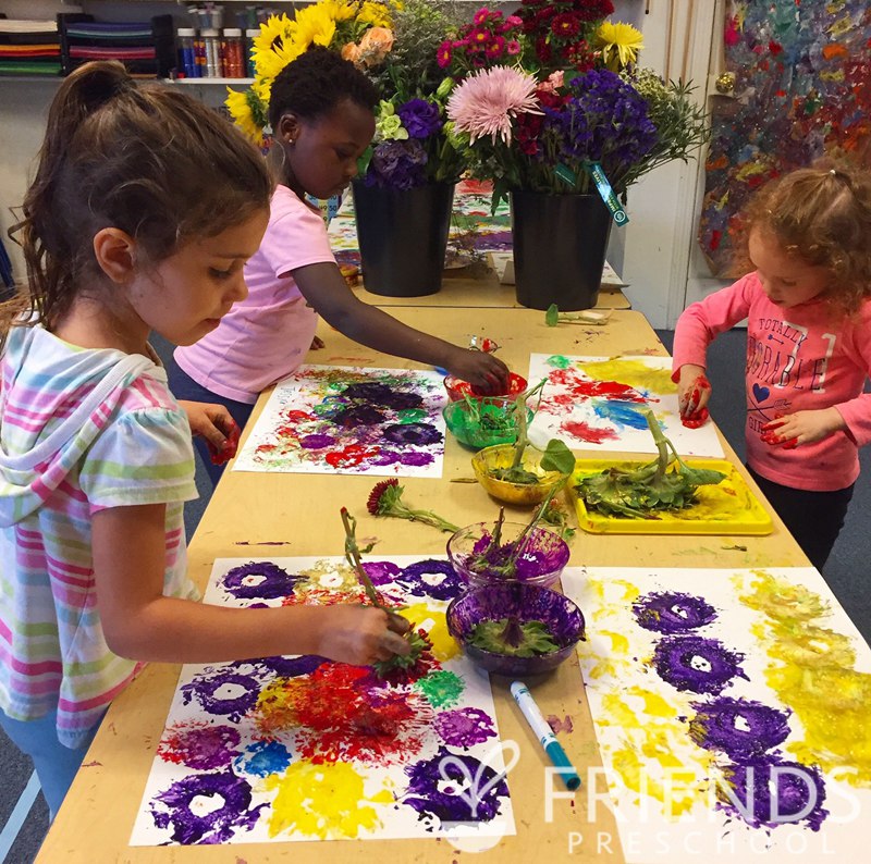 Painting with flowers